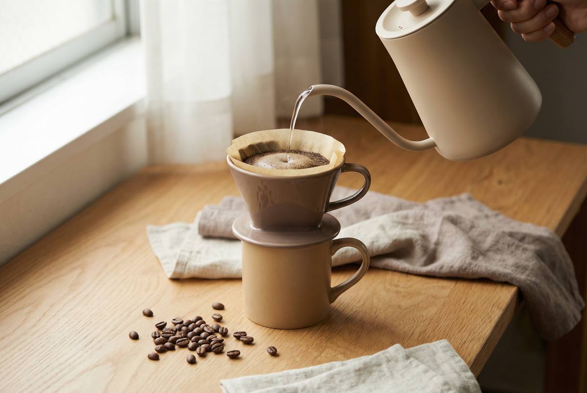 蘑菇影视生活美学视频 - 晨光中的手冲咖啡视频教程