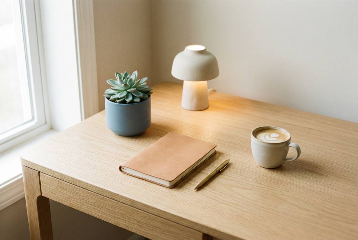 蘑菇影视生活视频 - 极简书桌布置生活视频教程